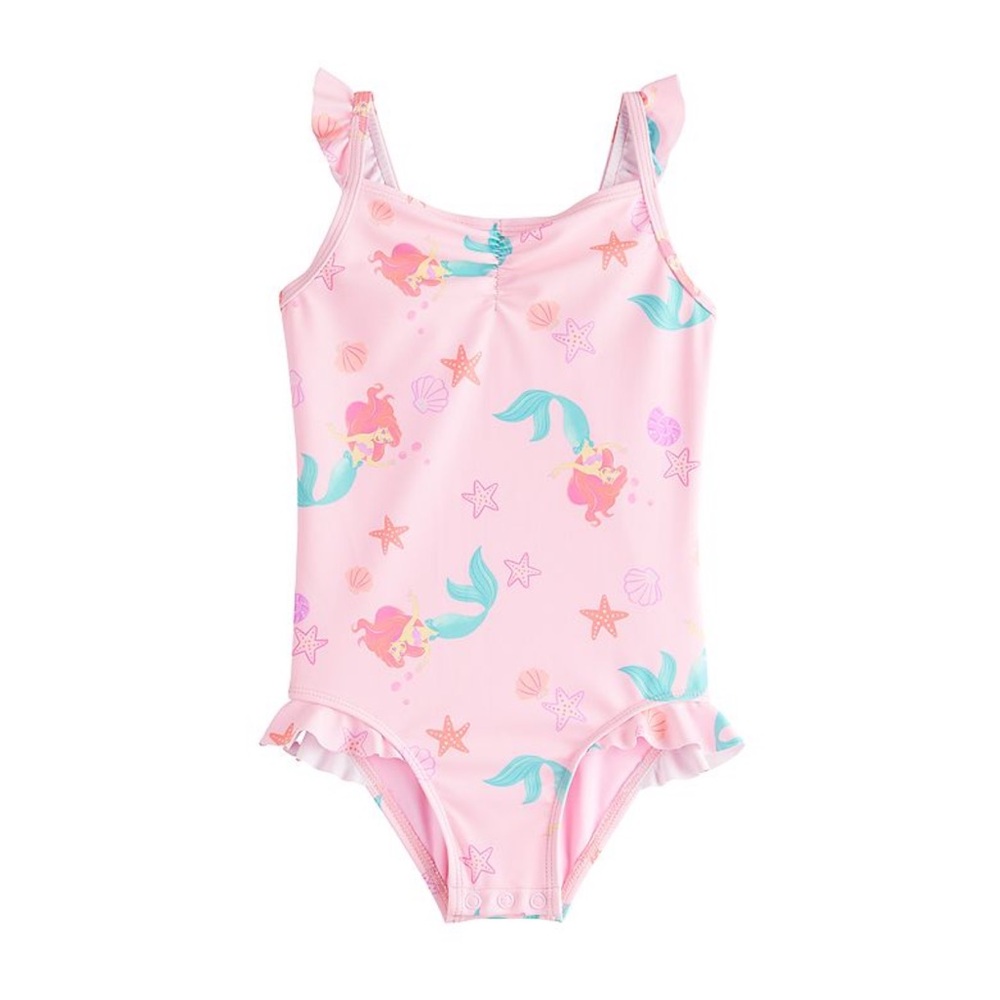Disney Jumping Bean Little‎ Mermaid Kids 2T Swimsuit 1 Piece